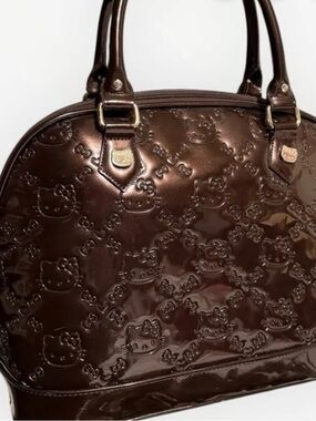 NWT Loungefly Sanrio Hello Kitty Purse Bowler Tote Large Embossed City Bag.